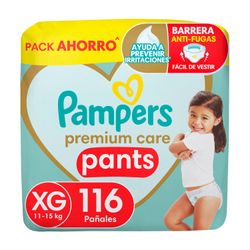 Pañales Pampers Premium Care Pants Talla XG 16 un.