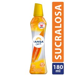 Endulzante Iansa Cero K Líquido Sucralosa 180 ml