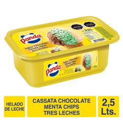 Helado Cassata Panda Chocolate/3 Leches/Menta 2.5 L