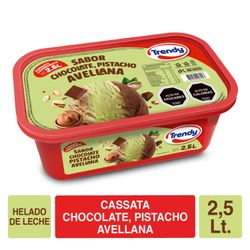Helado Cassata Trendy Chocolate Pistacho Avellana 2.5 L
