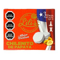 Chilenito de Papaya Dlilis 150 g 3 un.