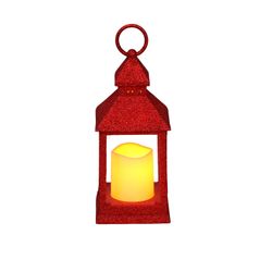 Farol LED Brillos Rojo Navidad