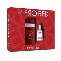 Set Perfume Hombre Piero Red EDT + Miniatura