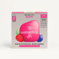 Electrolitos Solubles Waterdrop Berry