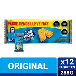 Galletas Club Social Pack 12 un.
