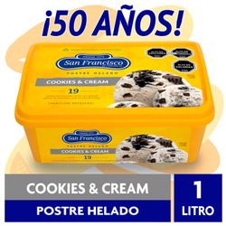 Postre Helado San Francisco Cookies & Cream 1 L