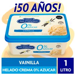 Helado San Francisco 0% Azúcar Vainilla 1 L