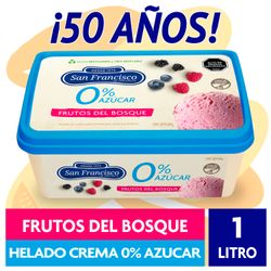 Helado San Francisco 0% Azúcar Frutos del Bosque 1 L