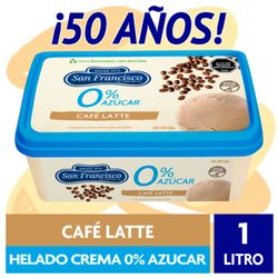 Helado San Francisco 0% Azúcar Café Latte 1 L