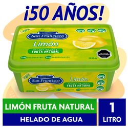 Helado de Agua San Francisco Limón 1 L