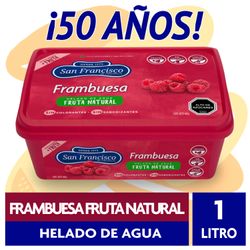 Helado de Agua San Francisco Frambuesa 1 L
