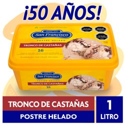 Helado San Francisco Tronco de Castaña 1 L