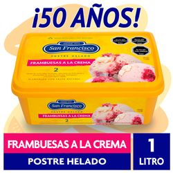 Helado San Francisco Frambuesas A La Crema 1 L
