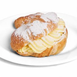 Croissant relleno con crema pastelera 1 un.