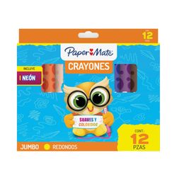 Crayon Redondo Grueso Paper Mate x 12