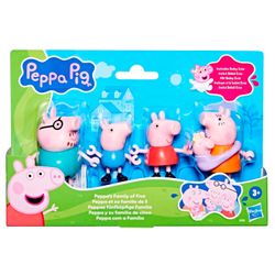 Muñeca Peppa Pig Set de Figuras Peppa y su Familia de Cinco