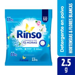 Detergente Polvo Rinso Hortensias y Flor 2.5 kg