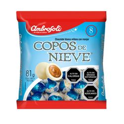 Chocolate Blanco con Manjar Copos de Nieve 81 g