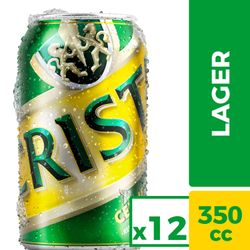 Pack 12 un. Cerveza Cristal Lager 4.6° 350 cc