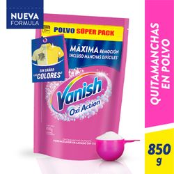 Quitamanchas Polvo Vanish Rosa Recarga 850 g