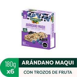 Barra de Cereal Guallarauco Arándano Maqui 6 un.