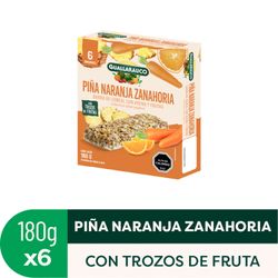 Barra de Cereal Guallarauco Piña Naranja Zanahoria 6 un.
