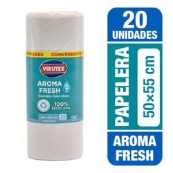 Bolsa para Basura Virutex Blanca Aroma Fresh 50 x 55 cm 20 un.