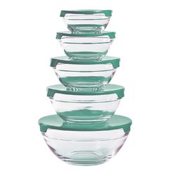 Set 5 Bowls con Tapa Premium Brara