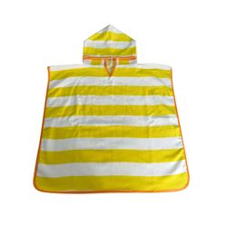Poncho de Playa Kids Líneas Amarillas