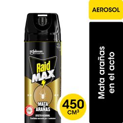 Insecticida Raid Max Mata Arañas Aerosol 450 ml