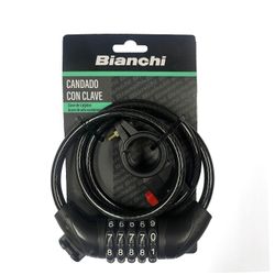 Candado con Clave Bianchi Cable Acerado