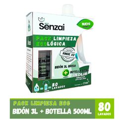 Detergente Líquido Senzai 3 L + Detergente para Diluir 500 ml
