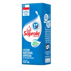 Leche Soprole Entera Natural 200 ml