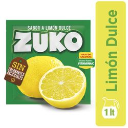 Jugo en Polvo Zuko Limón Dulce 15 g