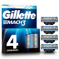 Repuestos Máquina de Afeitar Gillette Mach3 - 4 un.
