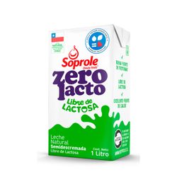 Leche Soprole Sin Lactosa Semidescremada 1 L