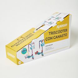 Triscooter Radost Azul con Canasto