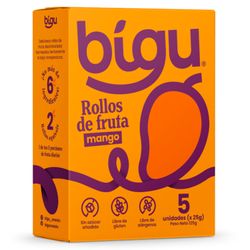 Rollos de Fruta Bigu Mango 125 g 5 un.