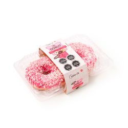 Donuts Frutilla con Chocolate Blanco Blíster 2 un.