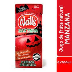 Pack 6 un. Jugo Watt's 100% Fruta Natural Manzana 200 ml