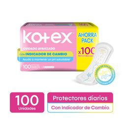 Protectores Diarios Kotex con Indicador de pH 100 un.