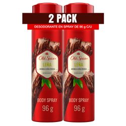 Pack 2 un. Desodorante Spray Old Spice Leña 300 cc