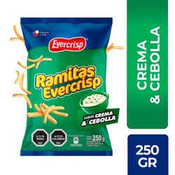 Snack Ramitas Evercrisp Sabor Crema y Cebolla 250 g