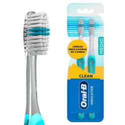 Cepillo de Dientes Medio Oral-B Indicator Clean 2 un.