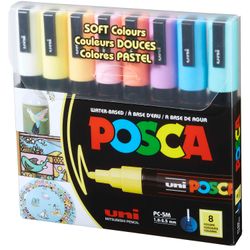 Marcadores Posca 5 M Colores Oscuros 8 un.