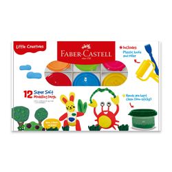 Plastilina Super Suave Standard y Neón 50 g 12 un.
