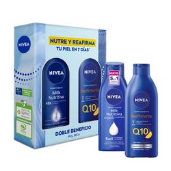Crema Corporal Nivea Bodymilk con Q10 400 ml + 400 ml