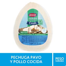 Pechuga de Pavo y Pollo Cocida Granel