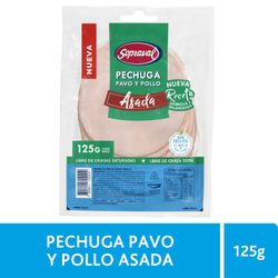 Pechuga de Pavo y Pollo Sopraval Asada 125 g