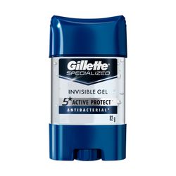 Antitranspirante Gel Gillette Specialized Invisible Antibacterial 82 g